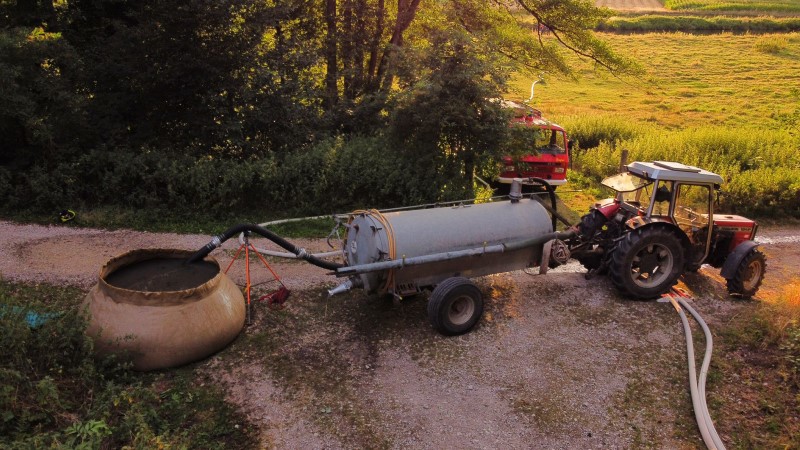 Wassertransport zur Eisatzstelle